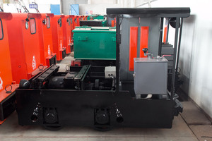 Petite locomotive de batterie du tunnel 2.5T, tracteur électrique de rail d'exploitation