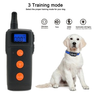 Collar eléctrico recargable para entrenamiento de mascotas, nuevo Collar eléctrico de 500m con vibración y Control remoto - Product Image 5