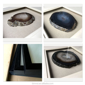 20X20Inch Đá Mã Não Tự Nhiên Lát Tranh Nghệ Thuật Treo Tường Với Khung PS Màu Đen - Product Image 4