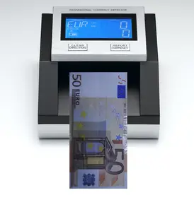 Detector de dinero profesional EC350, detector de moneda para EUR, SEK,CHF,GBP Note