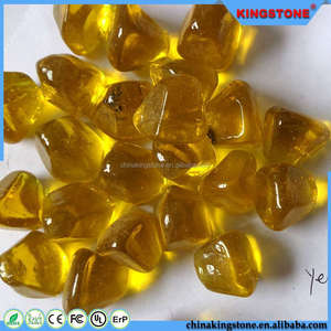 Garanzia Della qualità azure vetro pebble, grande verde vetro pebble per giardino, liscia giallo ghiaia - Product Image 4