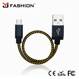 Shenzhen Alta Calidad <span class=keywords><strong>20</strong></span> CM de Nylon Trenzado <span class=keywords><strong>cable</strong></span> USB Cargador de Datos para Apple y android teléfono - Product Image 1
