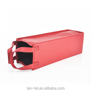 Sac à vin en cuir véritable, sac cadeau, sac de transport pour vin - Product Image 4