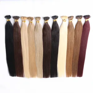 XUCHANG HARMONY Ekstensi Rambut Ujung Datar Remy, Kutikula Perekat Keratin Italia 20 "22" 1G/PC 300 Buah