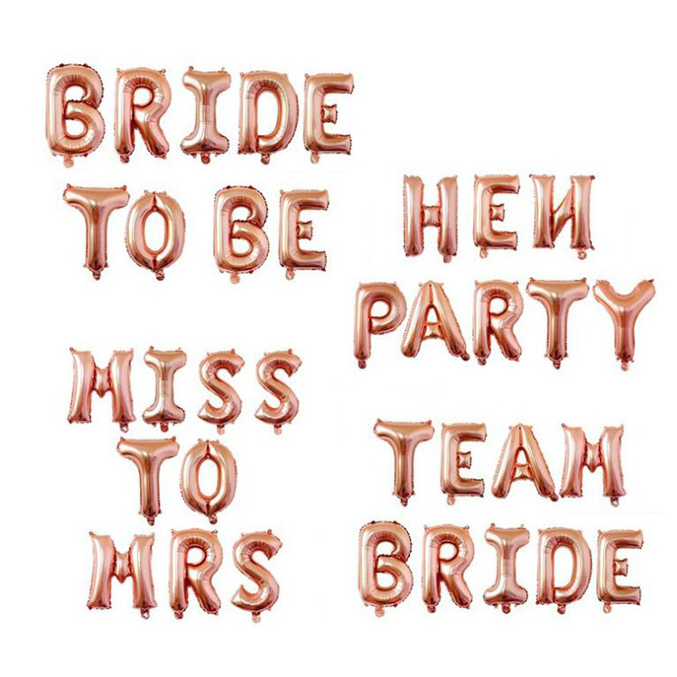 Оптовая продажа, девичник, украшения для вечеринки, розовое золото, свадебный душ, свадебные фольгированные шары