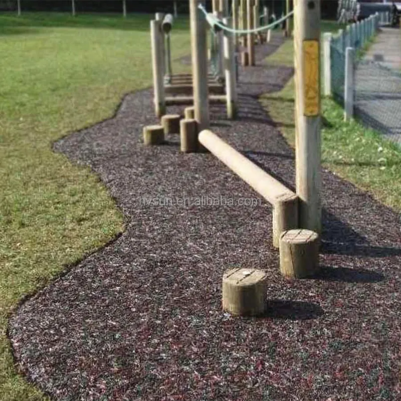 Baldosas de caucho parque infantil rallado acolchado de caucho