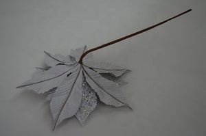 الفضة اللون عيد الميلاد زهرة البونسيتة لعيد الميلاد الديكور - Product Image 4