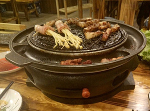 <strong>Indoor</strong> Restaurant Charcoal Grill <strong>Korean</strong> Tabletop <strong>Bbq</strong> Singapore Grill <strong>Table</strong> for Restaurants - Product Image 5