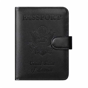 Tùy chỉnh thiết kế Mens da chính hãng RFID chặn du lịch hộ chiếu Ví với Clasp từ - Product Image 2