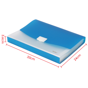 Foska – Classeur extensible transparent A4 de bonne qualité à 13 compartiments, étanche, pour documents scolaires et de bureau - Product Image 3