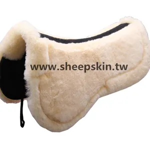 Durable sheepskin horse saddle cloths