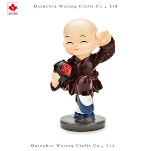 4 adet/takım Sevimli Shaolin Kung Fu Çocuklar Kutular Sarhoş Boks Keşiş Dekorasyon Malzemeleri - Product Image 4