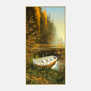 Pittura a olio realistica del paesaggio del Saiboat di arte classica distributiva della decorazione d'interni - Product Image 5