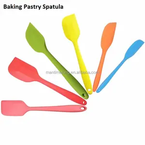 solid color cake baking pastry silicone spatula cream butter scraper blade