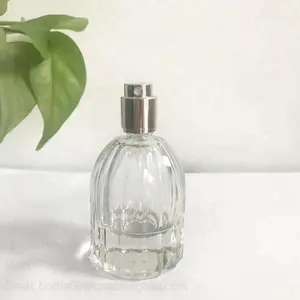 JP32 30ml Cage shape heavy bottom perfume glass bottle with sprayer cap China supplier