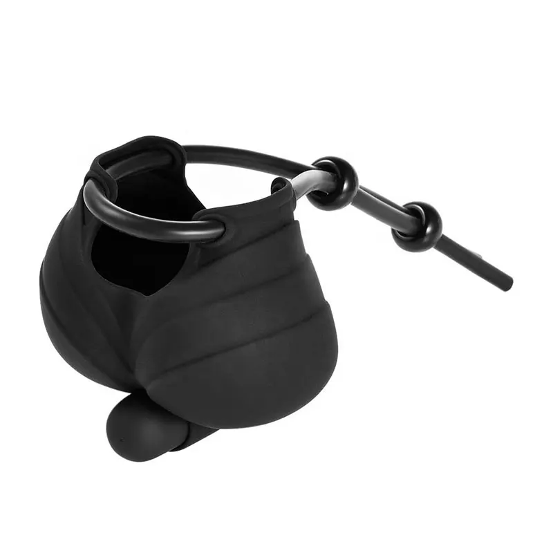 Manchon de pénis noir pour homme best-seller préservatif en silicone vibrant à pointe pour hommes, jouet sexuel adulte manchon à bille en silicone