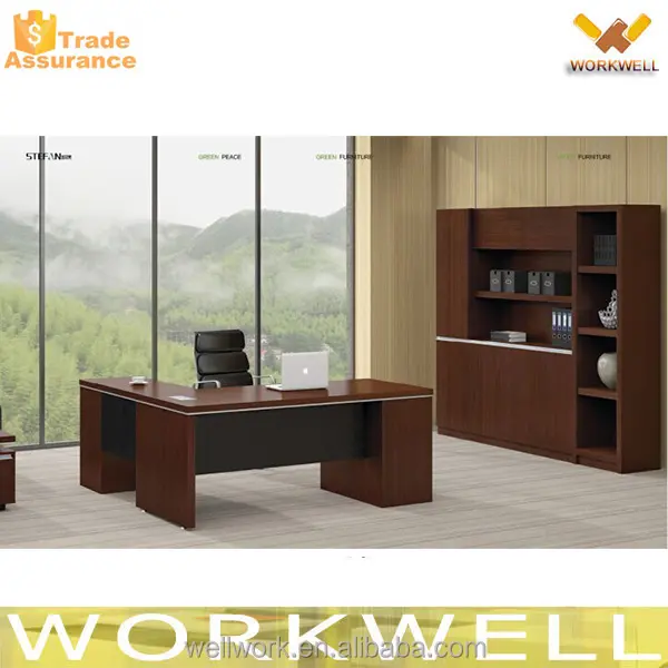 Workwell ejecutivo escritorio de oficina de madera / estándar de escritorio de oficina dimensiones S4-181B
