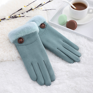 Fashion <strong>Touch</strong> <strong>Screen</strong> Riding Faux Suede Sexy Women Winter Bike <strong>Gloves</strong> - Product Image 6