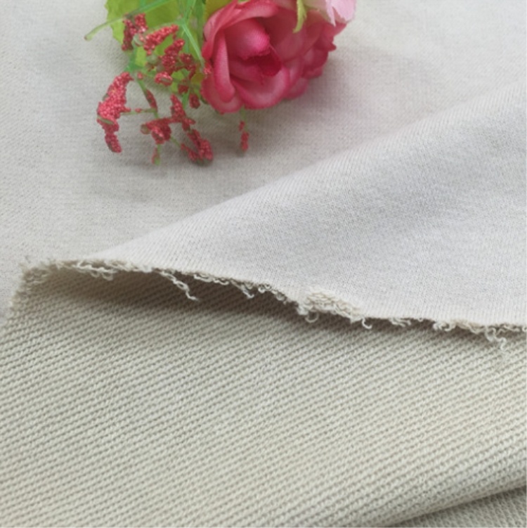 100% хлопчатобумажная матовая французская махровая трикотажная ткань