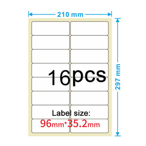 <span class=keywords><strong>A4</strong></span> <span class=keywords><strong>etichette</strong></span> di Indirizzo fogli da 4 <span class=keywords><strong>etichette</strong></span> per foglio - Product Image 4