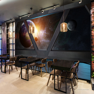 ZHIHAI Custom Space Night Sky Design di vendita calda nuova carta da parati decorativa di lusso - Product Image 2