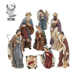 Juego de 12 Piezas de la Sagrada Familia y los Reyes Magos, Escena de Natividad Navideña Religiosa Inspiradora - Product Image 3