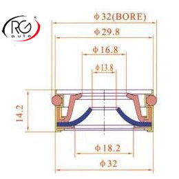 Sello de Aceite para Compresor de Aire Acondicionado HVAC TM131 Diésel <span class=keywords><strong>Kiki</strong></span> TM31 DKS32 CK30X17D - Product Image 4