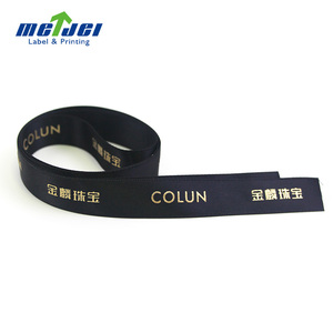 Tùy Chỉnh In Lá Vàng Logo Satin Ribbon Biểu Tượng Đầy Màu Sắc In Thăng Hoa Quà Tặng Ribbon Với Quần Áo Nhãn - Product Image 5
