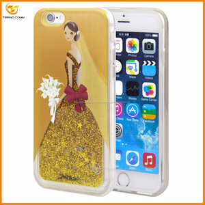 Vestido de novia star liquid glitter case para el iphone 6 s plus - Product Image 3