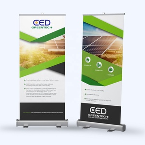 Özelleştirilmiş Reklam Elektrikli Dijital Boyutu Promosyon Kağıt Geri Çekilebilir rulo afiş Standı, rulo afiş - Product Image 5