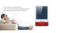 Waterpoof Luar Spot Surya Sirene Alarm nirkabel GSM Alarm Surya (YL-007SGS)