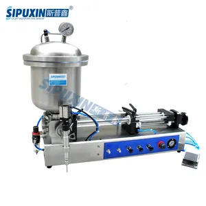 Horizontal Pneumatic Ointment Nail Polish Lipstick Mascara Semi Automatic Filling Machine With CE ISO