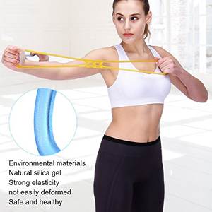 <span class=keywords><strong>Banda</strong></span> elástica de resistencia de silicona de 8 formas de ejercicio personalizado para expansor de pecho - Product Image 4