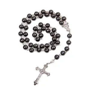 Factory wholesale latest fashion hematite prayer beads rosary