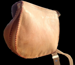 LOWELLCRAFT Sac à main bandoulière en coton fait main pour femme, couleur camel, avec fermoir à fermoirs, forme coquille, durable - Product Image 5