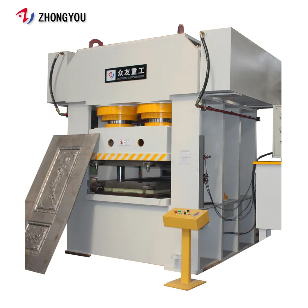 Máquina de prensado en relieve hidráulico para la fabricación de la piel de puertas de acero y Metal de 3000 toneladas