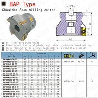 Maifix APMT1135 Plaquette en carbure pour fraisage CNC, fraise à angle droit 40mm 50mm, fraises de face BAP300