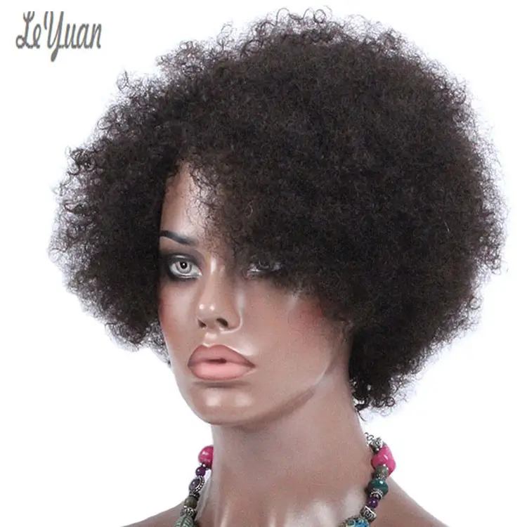 Afro-B Brazilian Hair Human Wig Curly Short Weave African Afro B Hair Piece For Braids