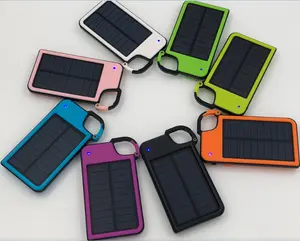 (2023 New) 키 체인 Solar Power Bank 4050 미리암페르하우어 와 LED 빛 야외 휴대용 Solar Charger 4050 미리암페르하우어 핫 에 Amazon/이베이