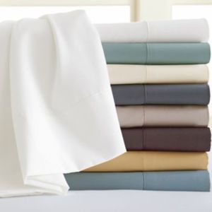 En gros 100% <span class=keywords><strong>coton</strong></span> <span class=keywords><strong>percale</strong></span> blanc reine taille 200TC draps plats - Product Image 1