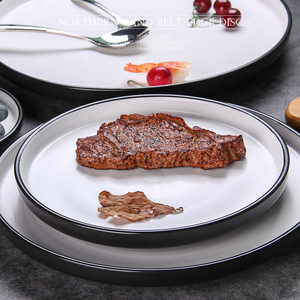 Vaisselle de table style européen, plats en porcelaine, service de table en céramique style <span class=keywords><strong>rond</strong></span>, assiette pour le mariage - Product Image 2