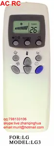 Zf branco 9 teclas ar condicionado controle remoto para o sistema de ar condicionado lg