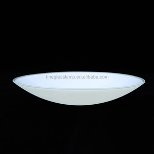 Curved Round White Frosted <strong>Glass</strong> <strong>Pendant</strong> Hanging Lighting Ceiling <strong>LampShade</strong> Wholesale - Product Image 2