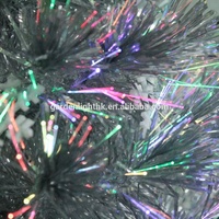 Arbre de table à couleurs changeantes, sapin de noël en Fiber optique, feux d'artifice argentés, arbre de noël