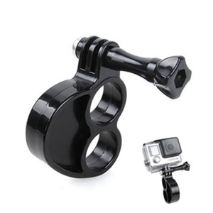 Anneau de maintien pour doigts, stabilisateur, support trépied et vis pour déclencheur automatique pour GoPro Hero 1 2 3 3+ 4 5 6 <span class=keywords><strong>SJ5000</strong></span> et Yi, en plastique - Product Image 1