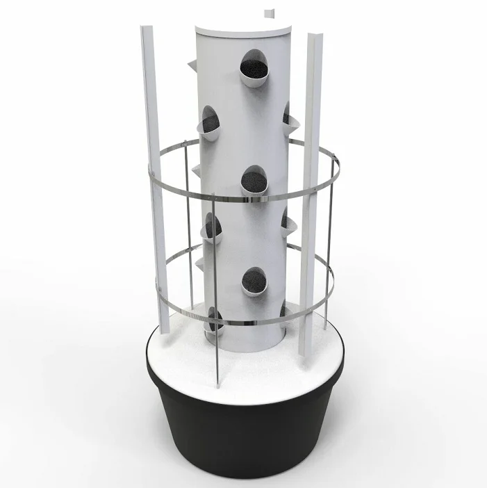 15階45穴水耕栽培タワーセット水耕栽培システム、ポンプと可動式水