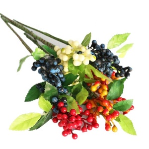 S-1211 <span class=keywords><strong>Fiori</strong></span> Artificiali con <span class=keywords><strong>Semi</strong></span> di Bacche per Decorazione Murale, Giardino e Mensa, Effetto Naturale - Product Image 6