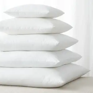 Hypoallergenic Pillow Insert Form Cushion, 18 L x 18 W, Pack of