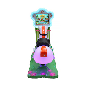 Machine de balançoire de cheval de fleur de prix d'usine | Voiture électrique de simulateur d'arcade de moteur de course à jetons de voitures d'enfants de batterie pour des enfants - Product Image 3