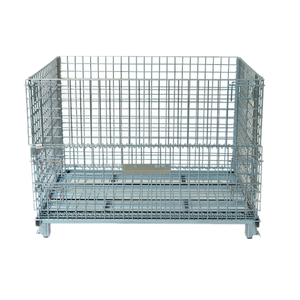 Yüksek kaliteli galvanizli katlanabilir metal tel örgü kafes palet bin kutu - Product Image 3